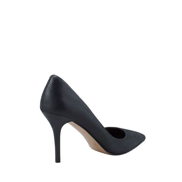 White House Black Market Ella Lizard Embossed D’orsay Pumps / Black/Size 9M - Picture 2 of 15